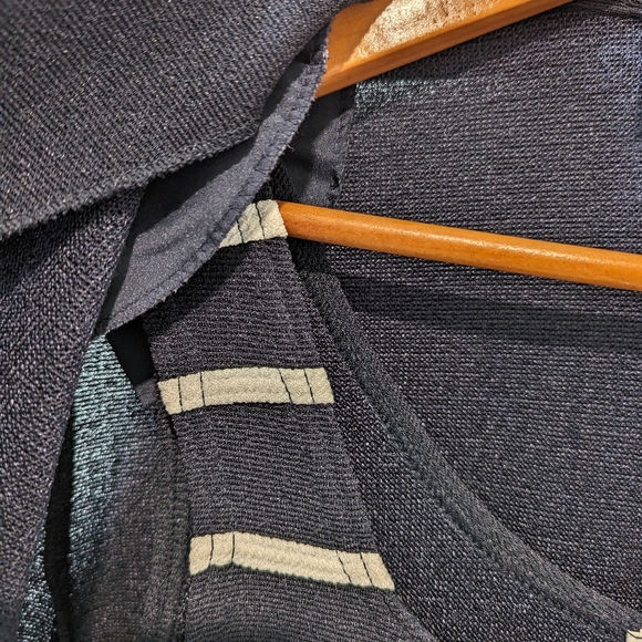 Joseph Ribkoff Navy & White Vintage Long Dress with Short Sleeve Blouse - Picture 5 of 11